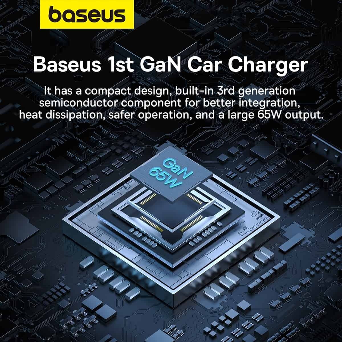 Auto nabíjačka Baseus Golden Contactor Pro, 65W, 3A, 1 x USB-A - 2 x USB-C, Sivá C00035202841-00