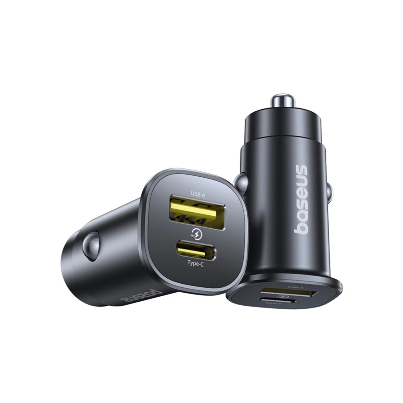 Auto nabíjačka Baseus GoTrip, 30W, 3A, 1 x USB-A - 1 x USB-C, Čierna