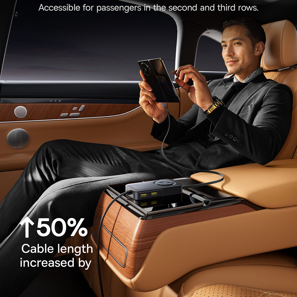 Auto nabíjačka Baseus PrimeTrip VW1, 105W, 3A, 3 x USB-A - 2 x USB-C, Čierna C00069000121-00
