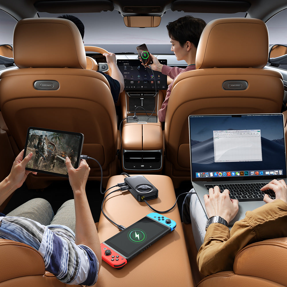 Auto nabíjačka Baseus PrimeTrip VW1, 105W, 3A, 3 x USB-A - 2 x USB-C, Čierna C00069000121-00