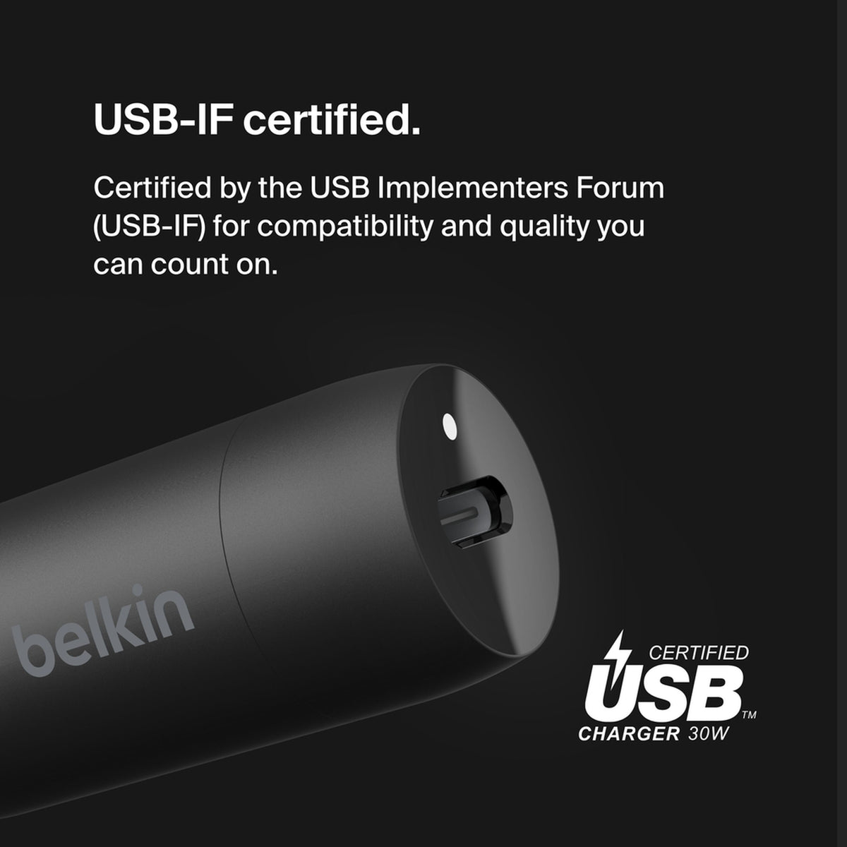 Autonabíjačka Belkin BoostCharge, 30W, 3A, 1 x USB-C, čierna CCA004btBK