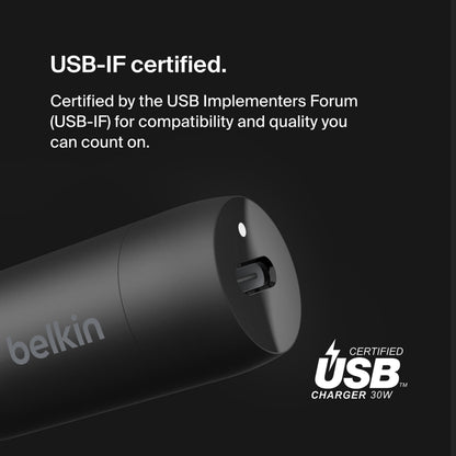 Autonabíjačka Belkin BoostCharge, 30W, 3A, 1 x USB-C, čierna CCA004btBK