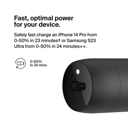 Autonabíjačka Belkin BoostCharge, 30W, 3A, 1 x USB-C, čierna CCA004btBK