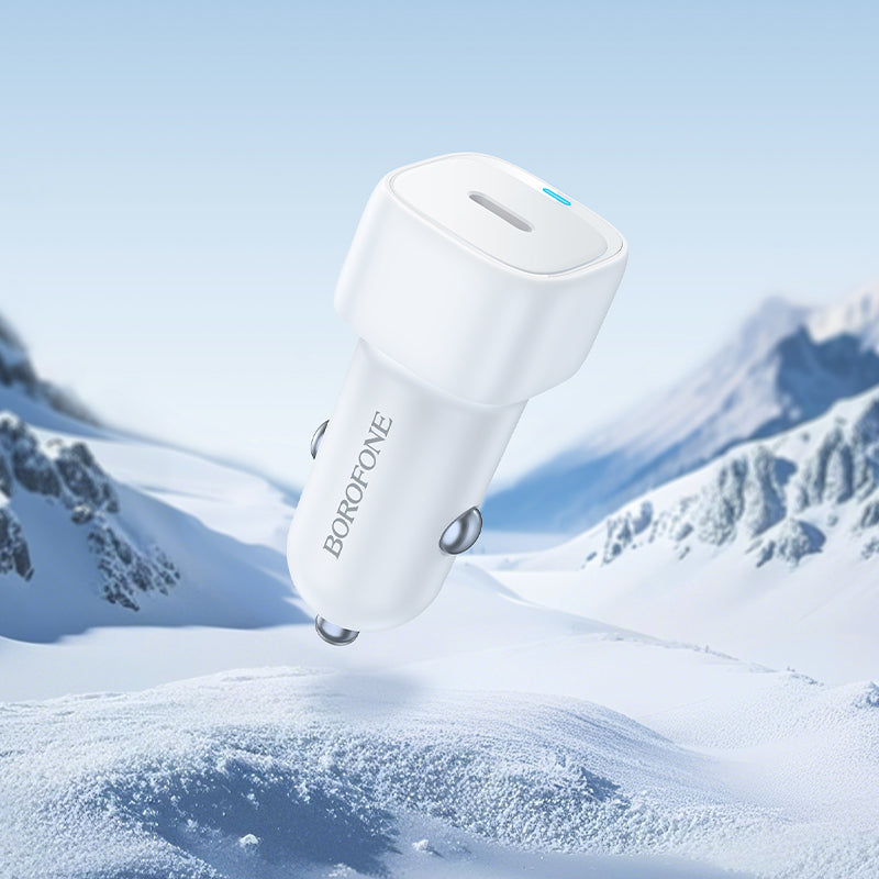 Auto nabíjačka Borofone BZ34A Cloud, 20W, 3A, 1 x USB-C, Biela