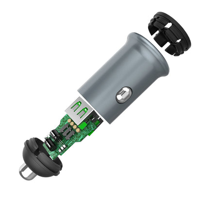 Auto nabíjačka ColorWay, 36W, 3A, 2 x USB-A, Sivá