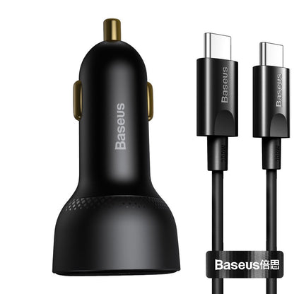 Auto nabíjačka s káblom USB-C Baseus Superme, 100W, 5A, 1 x USB-A - 1 x USB-C, Čierna TZCCZX-01