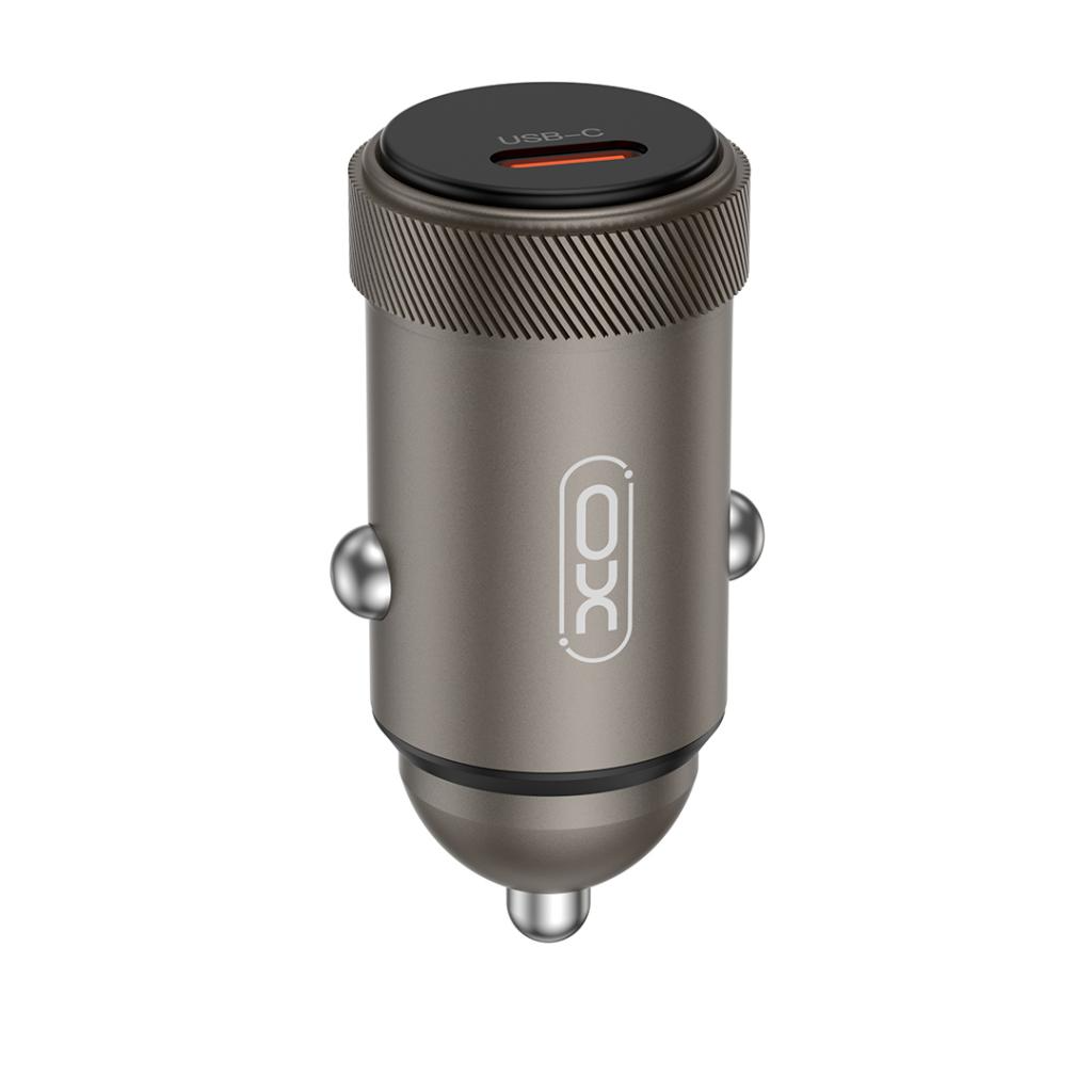 Auto nabíjačka s káblom USB-C XO Design CC70, 30W, 3A, 1 x USB-C, Čierna