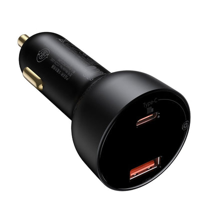 Auto nabíjačka s káblom USB-C Baseus Superme, 100W, 5A, 1 x USB-A - 1 x USB-C, Čierna TZCCZX-01