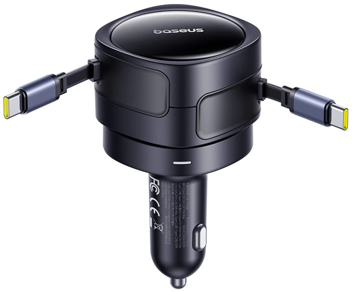 Autonabíjačka s káblom USB-C Baseus Enjoyment Max, 60 W, čierna C00035507121-01