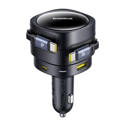 Autonabíjačka s káblom USB-C Baseus Enjoyment Max, 90 W, 1 × USB-A – 1 × USB-C, čierna C00035507121-03