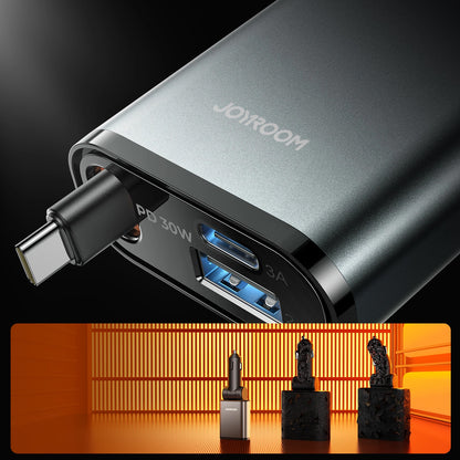 Autonabíjačka s káblom USB-C Joyroom JR-CCL07, 30W, 3A, 1 x USB-A - 1 x USB-C, Sivá