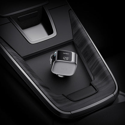 Autonabíjačka s USB-C káblom Cuktech CC903P Displej, 100W, 5A, 1 x USB-A - 1 x USB-C, Sivá