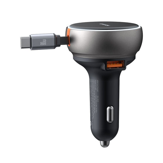 Auto nabíjačka s káblom USB-C McDodo CC-4850, 80W, 3A, 1 x USB-A - 1 x USB-C, Čierna