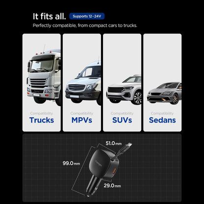 Auto nabíjačka s USB-C káblom Spigen EV603BT Essential, 60W, 3A, 1 x USB-A - 1 x USB-C, Čierna