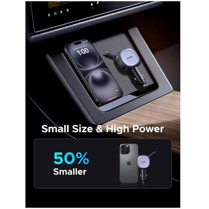 Auto nabíjačka s USB-C káblom UGREEN EC601, 75W, 3A, 1 x USB-A - 1 x USB-C, Sivá