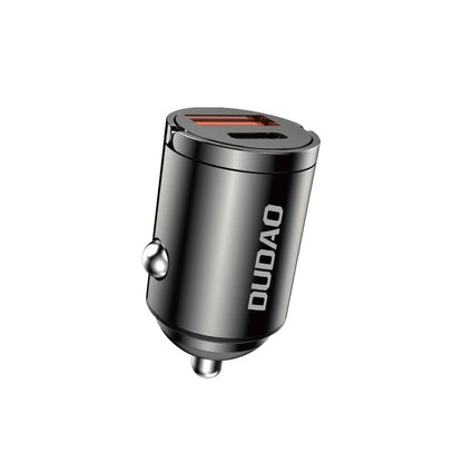Auto nabíjačka Dudao R3MAX, 48W, 3A, 1 x USB-A - 1 x USB-C, Čierna