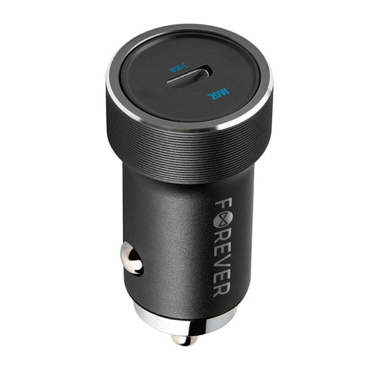Auto nabíjačka Forever CC-06, 20W, 3A, 1 x USB-C, Čierna