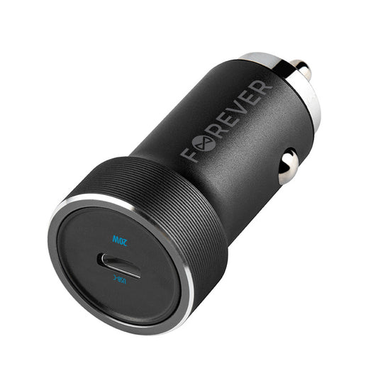 Auto nabíjačka Forever CC-06, 20W, 3A, 1 x USB-C, Čierna