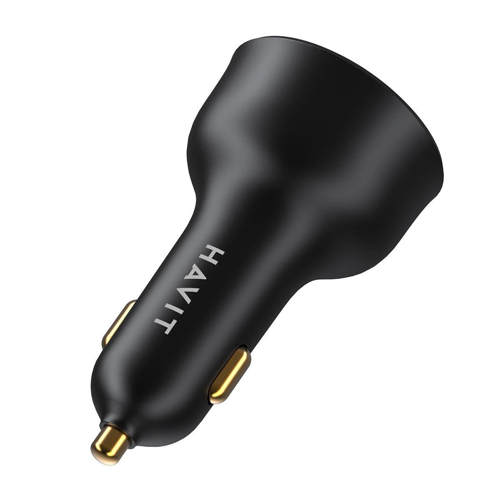 Auto nabíjačka HAVIT CC100W Display, 100W, 5A, 1 x USB-A - 1 x USB-C, Čierna