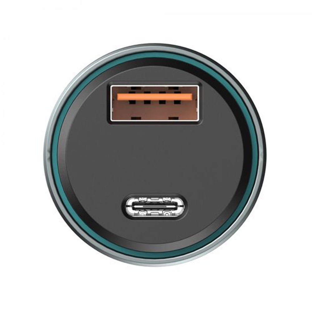Auto nabíjačka HAVIT CC2017, 45W, 3A, 1 x USB-A - 1 x USB-C, Čierno Modrá