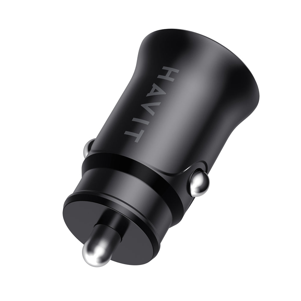 Auto nabíjačka HAVIT CC2022, 20W, 3A, 1 x USB-A - 1 x USB-C, Čierna