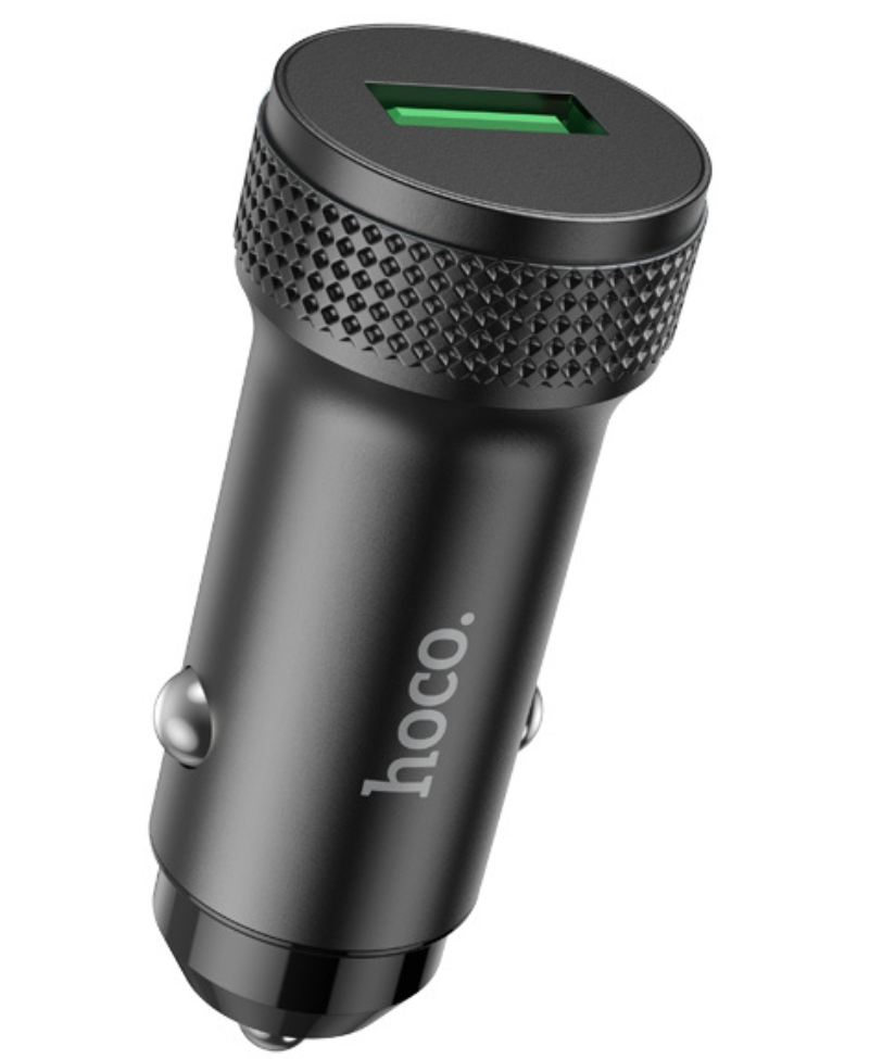 Auto nabíjačka HOCO Z49A, 18W, 3A, 1 x USB-A, čierna