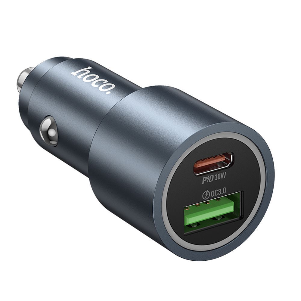 Auto nabíjačka HOCO Z60, 48W, 3A, 1 x USB-A - 1 x USB-C, Čierna