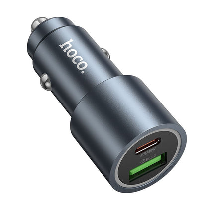 Auto nabíjačka HOCO Z60, 48W, 3A, 1 x USB-A - 1 x USB-C, Čierna