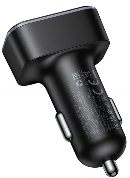 Auto nabíjačka HOCO Z63, 42W, 3A, 2 x USB-A - 2 x USB-C, Čierna