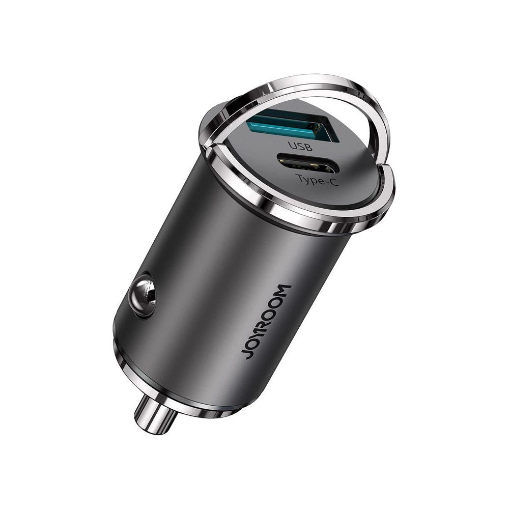 Auto nabíjačka Joyroom C-A35, 45W, 5A, 1 x USB-A - 1 x USB-C, Sivá