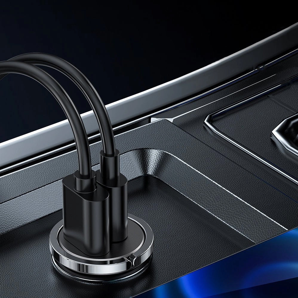 Auto nabíjačka Joyroom C-A35, 45W, 5A, 1 x USB-A - 1 x USB-C, Sivá