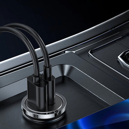 Auto nabíjačka Joyroom C-A35, 45W, 5A, 1 x USB-A - 1 x USB-C, Sivá