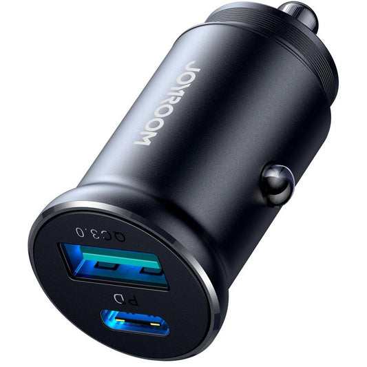 Auto nabíjačka Joyroom JR-CCN05, 30W, 3A, 1 x USB-A - 1 x USB-C, Čierna