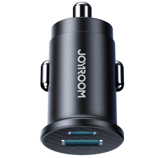 Auto nabíjačka Joyroom JR-CCN16 Mini, 12W, 2.4A, 1 x USB-A - 1 x USB-C, Čierna