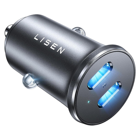 Autonabíjačka Lisen, 45W, 3A, 2 x USB-C, Čierna YL0223080007