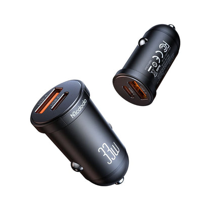 Auto nabíjačka McDodo CC-2320 Cool, 33W, 3A, 1 x USB-A - 1 x USB-C, Čierna
