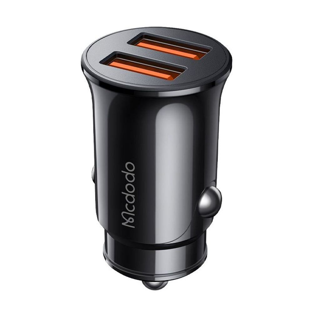 Auto nabíjačka McDodo CC-6602, 12W, 2.4A, 2 x USB-A, Čierna