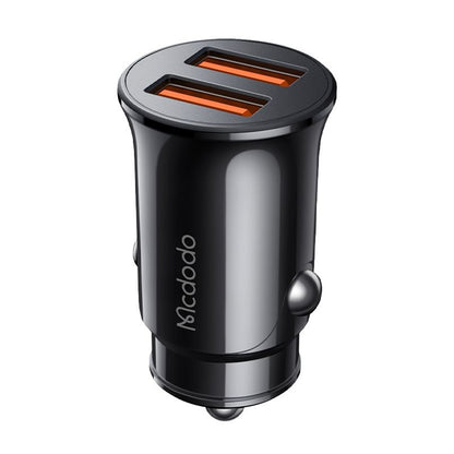 Auto nabíjačka McDodo CC-6602, 12W, 2.4A, 2 x USB-A, Čierna