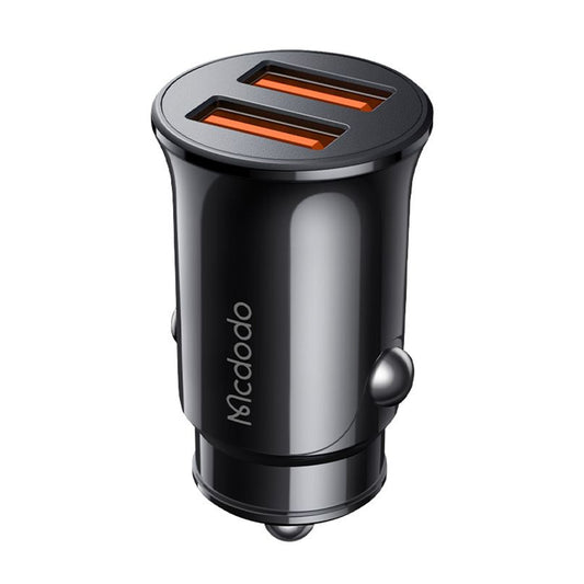 Auto nabíjačka McDodo CC-6602, 12W, 2.4A, 2 x USB-A, Čierna