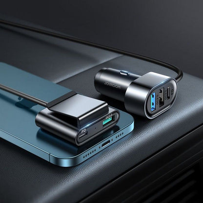 Auto nabíjačka Joyroom JR-CL05, 72W, 3A, 2 x USB-C - 3 x USB-A, Čierna