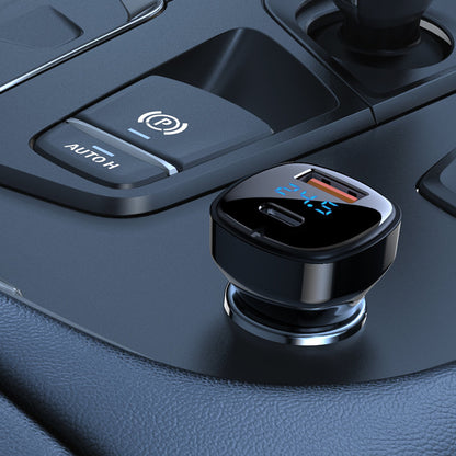 Auto nabíjačka Acefast B4, 66W, 3A, 1 x USB-A - 1 x USB-C, Čierna