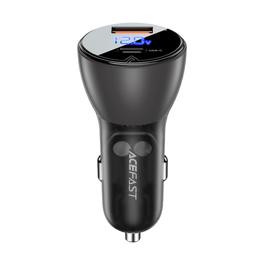 Auto nabíjačka Acefast B6, 63W, 3,6A, 1 x USB-A - 1 x USB-C, čierna