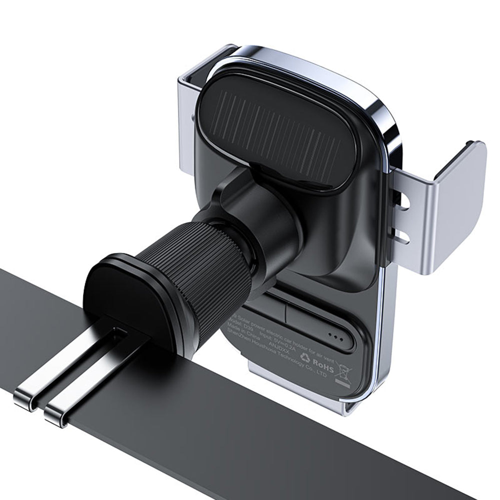 Bezdrôtová autonabíjačka Acefast D39 so solárnym panelom, 15W, 1.67A, čierna