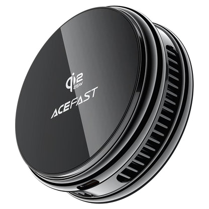 Bezdrôtová sieťová nabíjačka Acefast E47 2v1, 25W, čierna