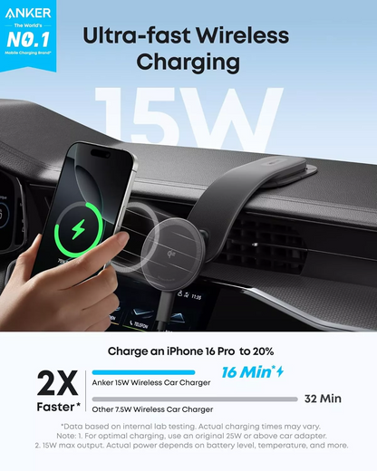 Bezdrôtová autonabíjačka Anker Nano, 15W, 1.67A, čierna B2216H11