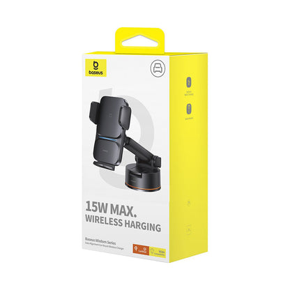 Bezdrôtová autonabíjačka Baseus Wisdom Dash, 15W, 1.67A, Čierna C40344901113-Z1