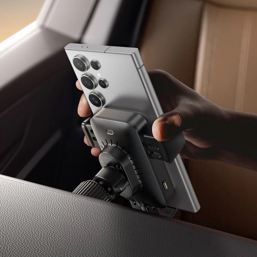 Bezdrôtová autonabíjačka Baseus Wisdom Pro Vent, 15W, 1.67A, Čierna C40381501123-00