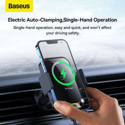 Bezdrôtová autonabíjačka Baseus Halo, 15W, 1.67A, čierna SUDD000001