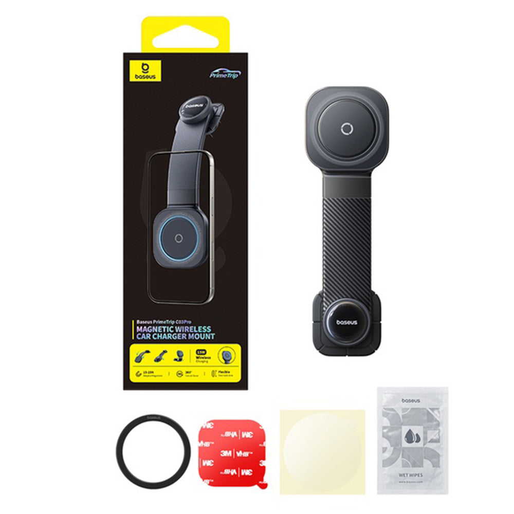 Bezdrôtová autonabíjačka Baseus PrimeTrip C03 Pro, 15W, 1.67A, Čierna C0013701