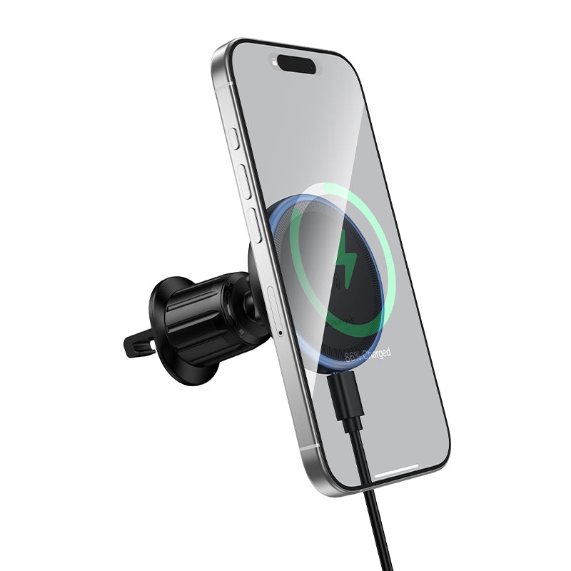 Bezdrôtová autonabíjačka Borofone BH224 Flash, 15W, 1.67A, Čierna